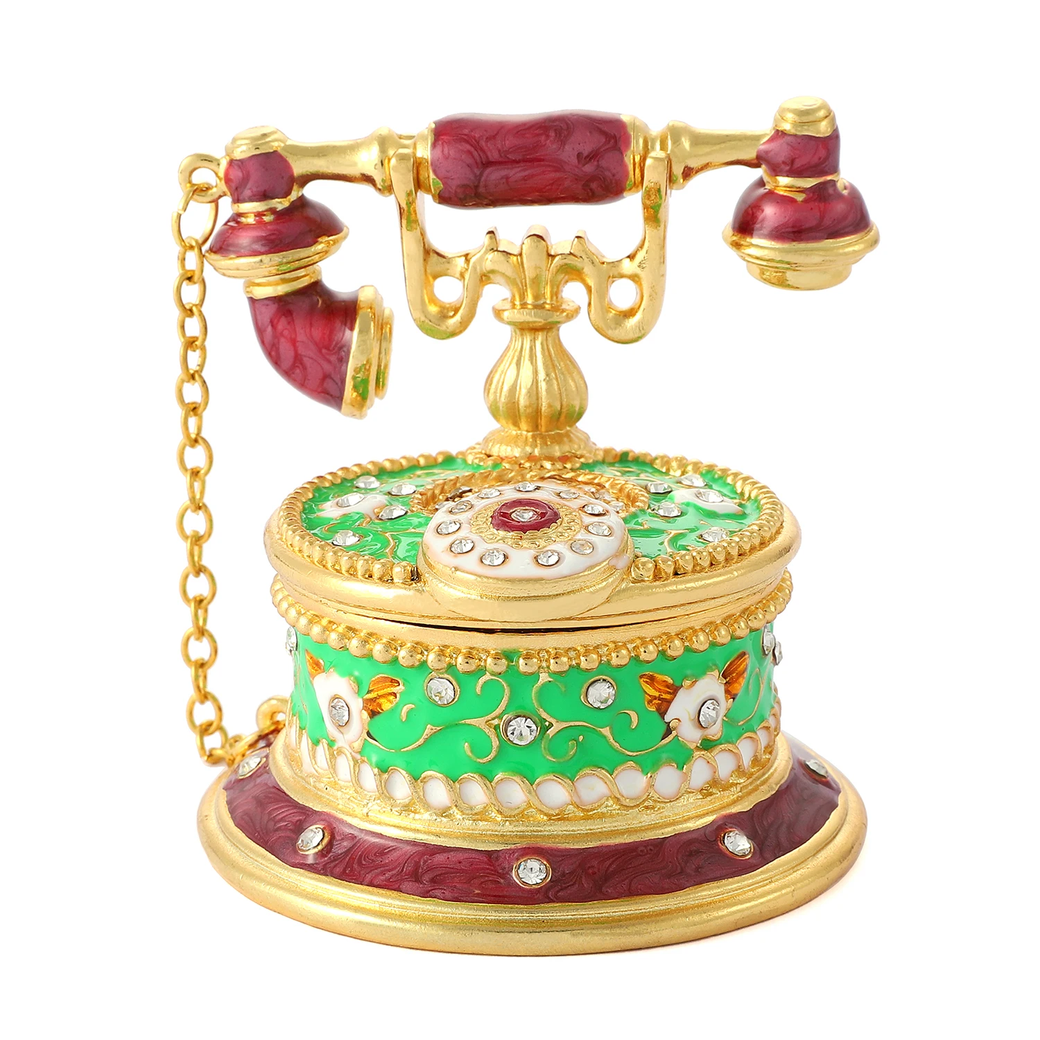 QIFU Creative Old-fashioned Home Telephone Shape for Decoration