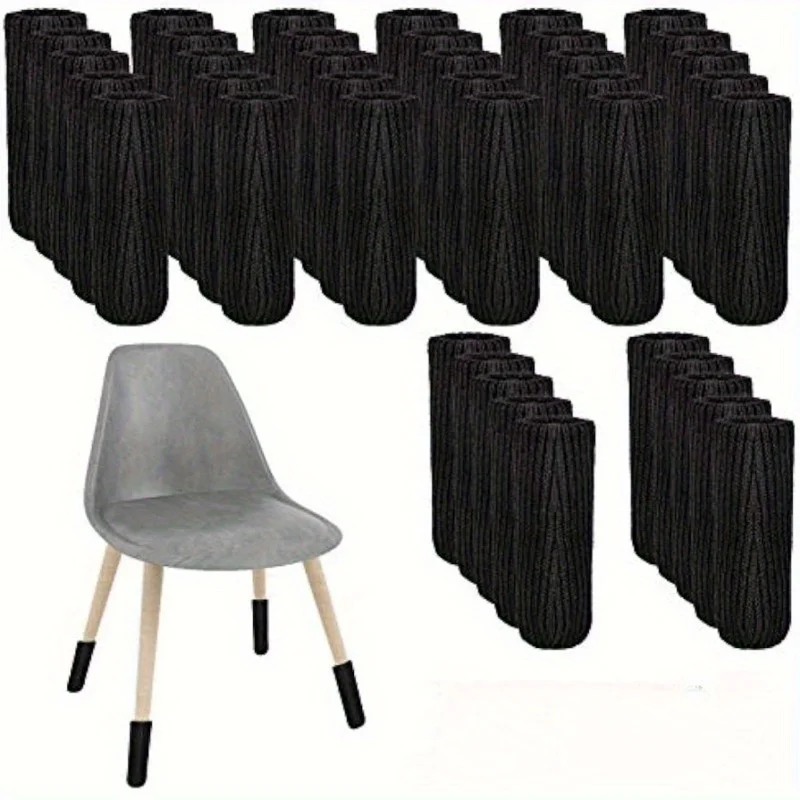 8pcs Chair Leg Socks Chair Leg Protectors for Hardwood Floors High Elastic Knitted Chair Leg Floor