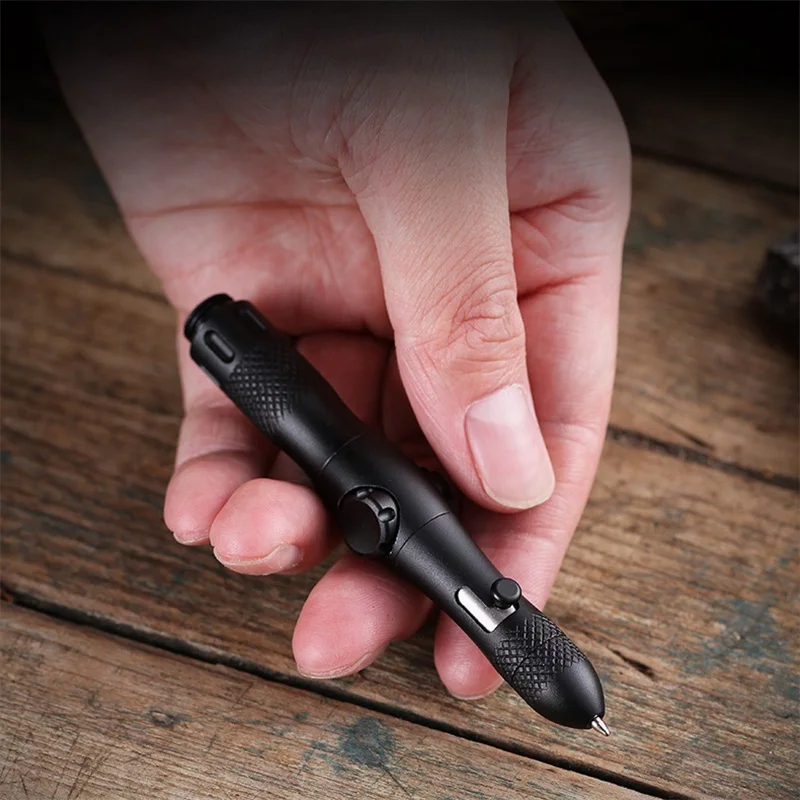 Multi-function Fidget Spinner Self Defense Tactical Pen Flashlight Emergency Glass Breaker Outdoor Survival EDC Tools