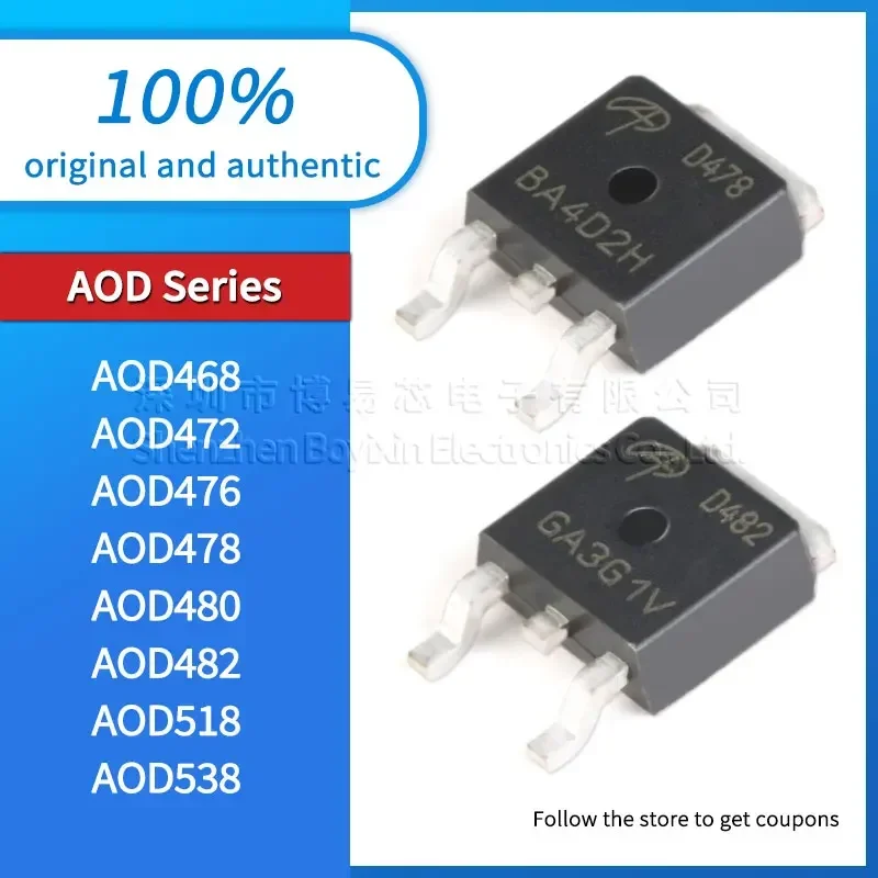 5 pieces/batch Original genuine AOD468 AOD472 AOD476 AOD478 AOD480 AOD482 AOD518 AOD538