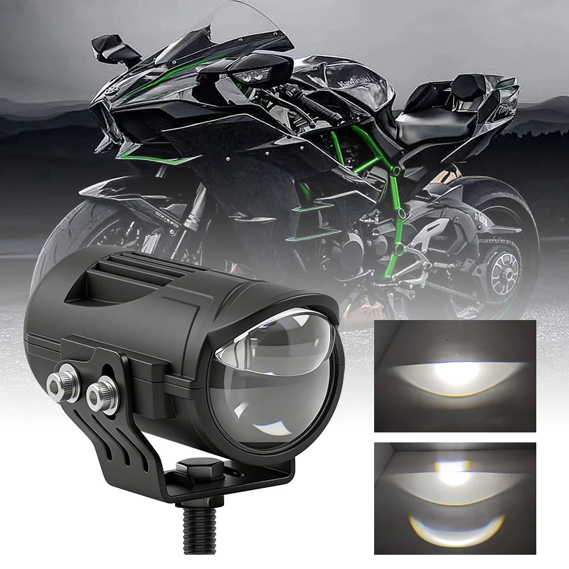 

Motorcycle LED Spotlight Headlight Moto Auxiliary LED Fog Lights for Motorbike Universal Motorcycle 60W 8000LM Fog Lamps
