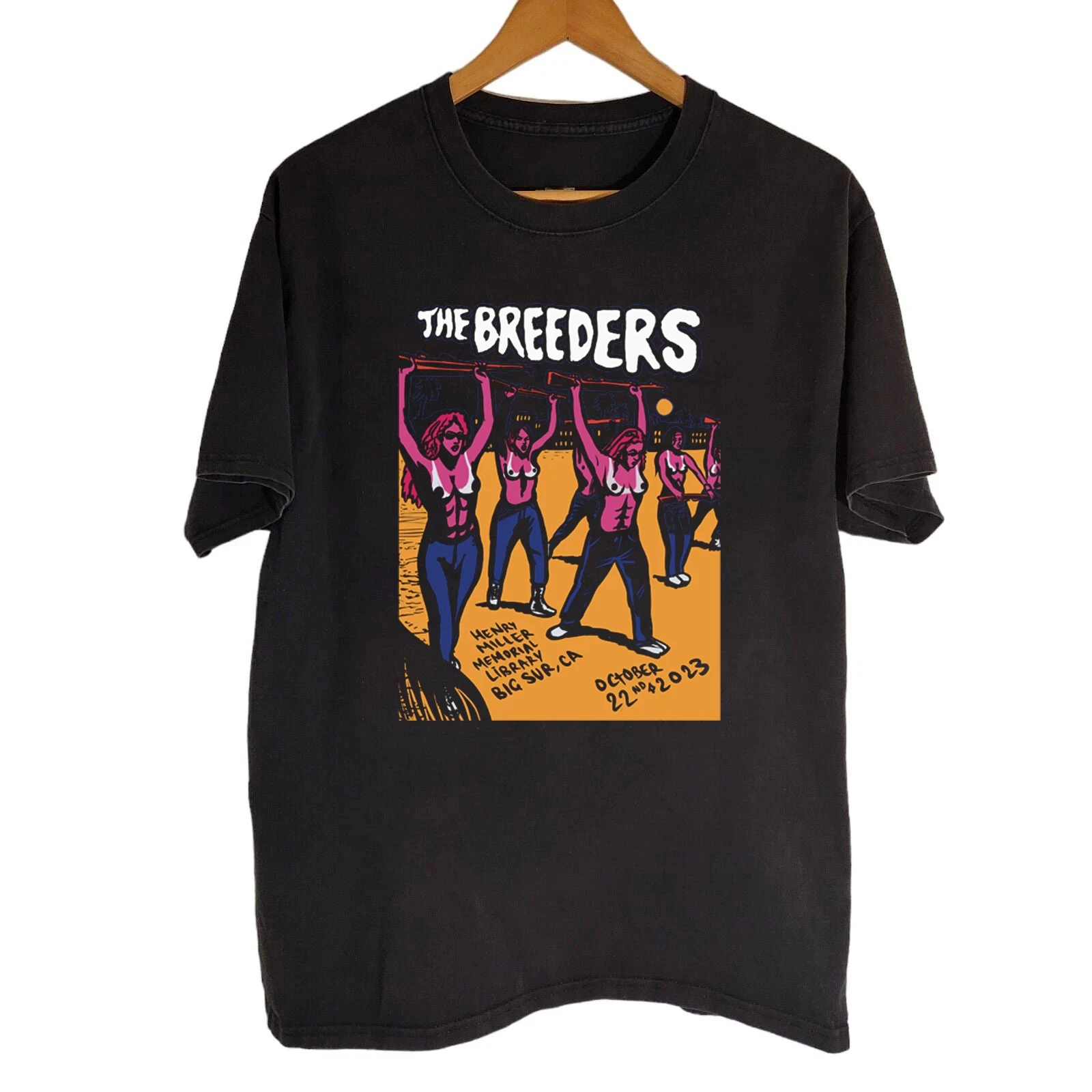 

New HOT The Breeders Black Gift for Fans T-Shirt Printed T-Shirt Men's and Women's Universal Casual Top Harajuku Women Clothing