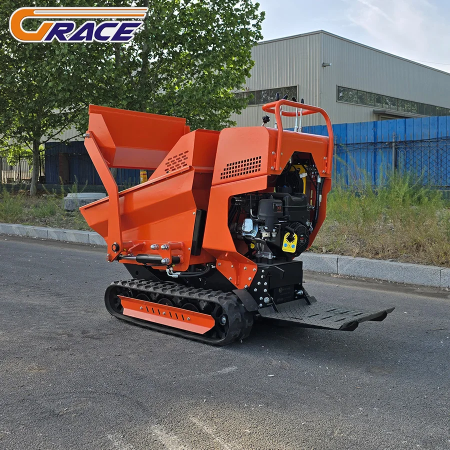 الصين البسيطة المسار قلابة 500 كجم شاحنة قلابة صغيرة البنزين الزاحف قلابة صغيرة