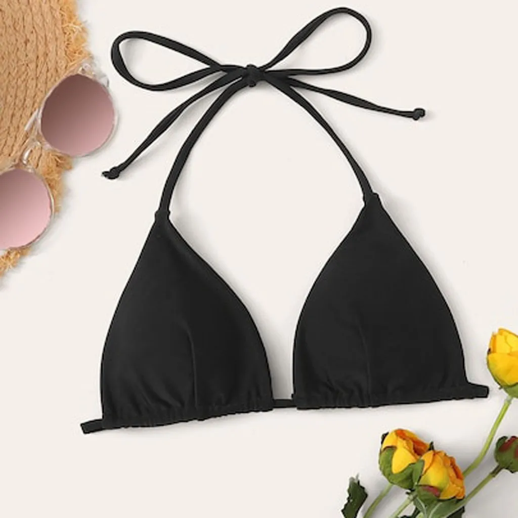 Color Bikini Women Bathing Sexy Padded Swimming Beachwear Solid Micro Bikinis Korean Fashion Swimming Bath Clothing Carnival