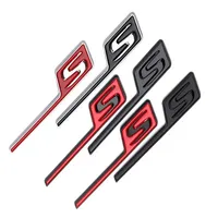 3D ABS Car Rear Trunk Badge Sticker Emblem S Logo Sticker For A45 W176 GTS GT43S GT63S CLA45S C117 C63s C43S W205 E63S