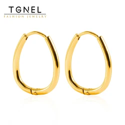 Hoop Earrings For Women Stainless Steel Round Teardrop U Shape Party Jewelry Accessories for Women Men High Quality