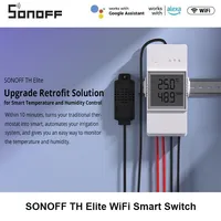 SONOFF TH Elite 16A/20A WiFi Smart Switch LCD Display Temperature And Humidity Monitoring Switch Smart Home Automation Module