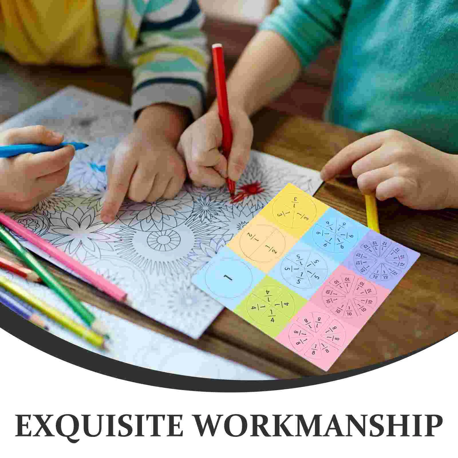 Magnetic Matemática Manipulatives Fração Puzzle Educacional, Ensinar Aids Azulejos