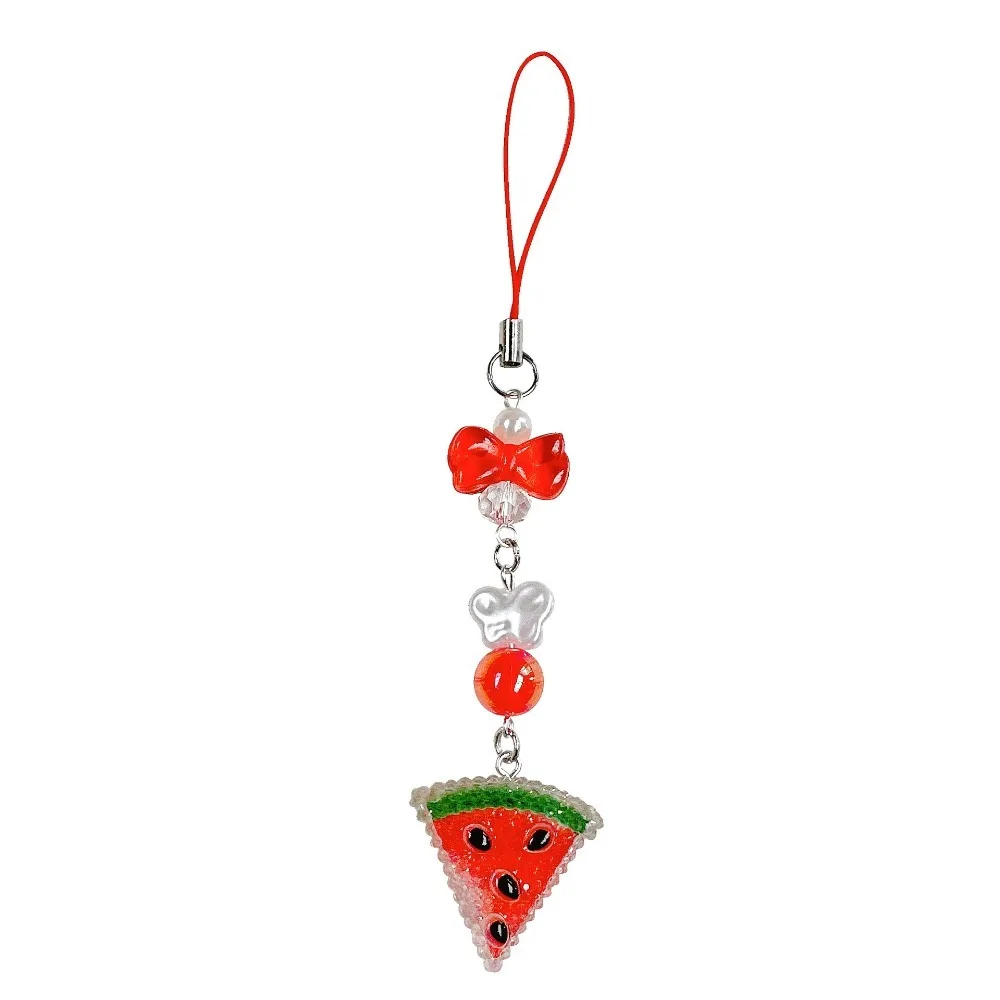 Portable Sweet Fruit Pendant Phone Strap Wrist Strap Cartoon Fruit Party Pendant Cute Decoration Backpack Charm Backpack Pendant