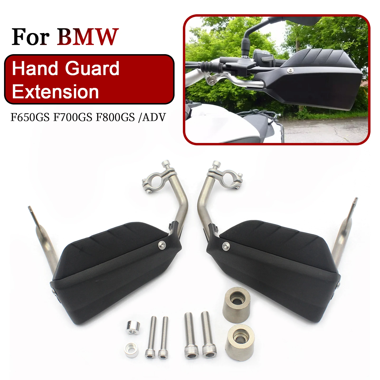 

1 Set Hand Guard Extension For BMW F650GS F700GS F800GS Adventure F 700 GS 800GS Adv Handguard Shield Windshield Protector