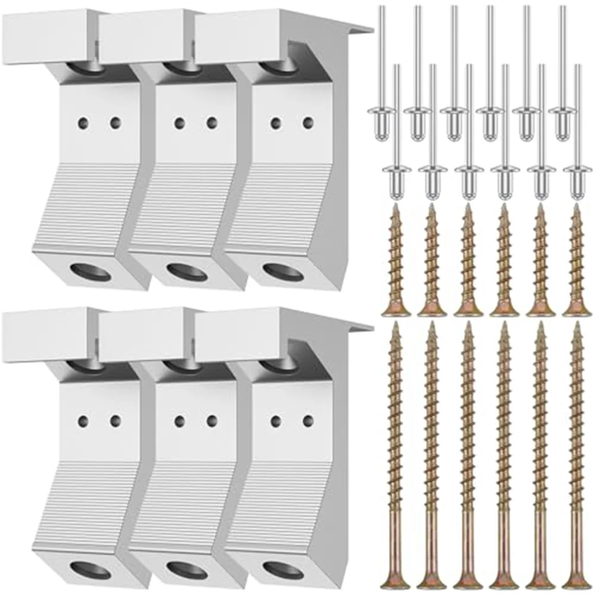 30Pcs Squeaky Floor Repair Kit, Alloy Eliminate Floor Squeak Screws Kit Space Fixer Set for 5/8Inch and Thicker Floors