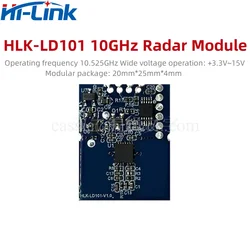 Movimento Humano Microondas Radar Switch, Indução De Detecção, Intelligent HLK-LD101, 10G Radar Sensor, Módulo De Movimento