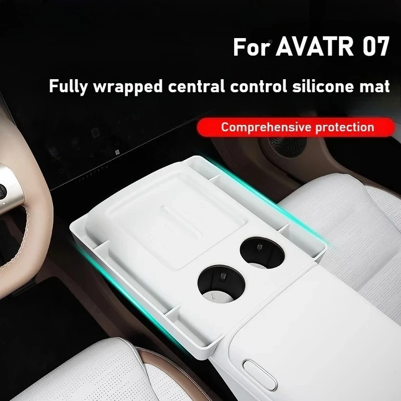 

For AVATR 07 Full-Packing Wireless Charging Silicone Pad Center Console Protective Pad Modification Accessories