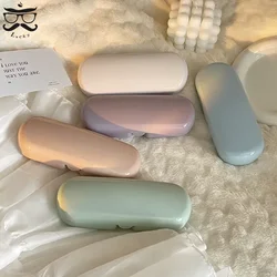 Cream Colored Glasses Case Women Portable Cute Sunglasses Myopia Glasses Storage Box Travel Glasses Protective Organizer