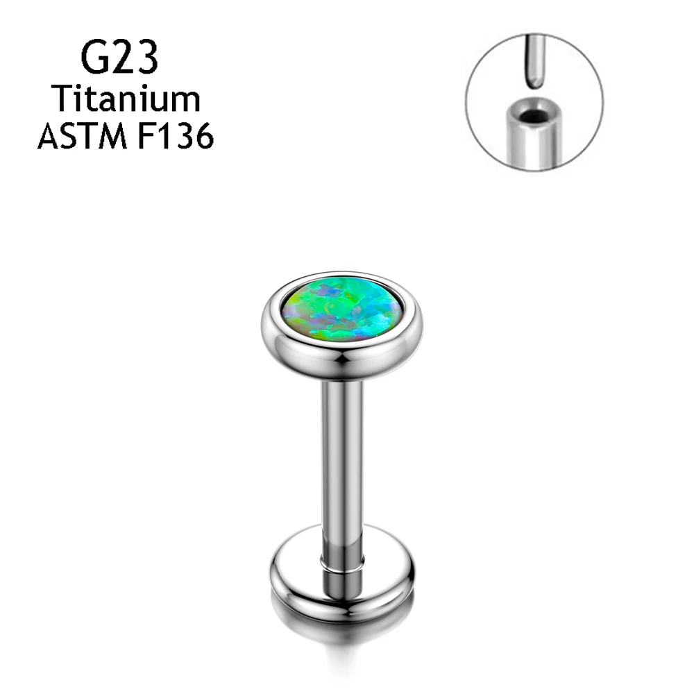 G23 Titanium Nose Conch Cartilage Push Pin Insertion Studs