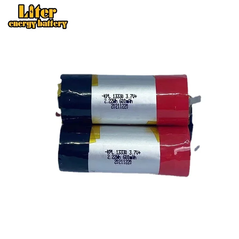 13330 600mAh electronic atomizing smoking set UAV electric toothbrush battery 3.7V flexible polymer cylindrical lithium battery