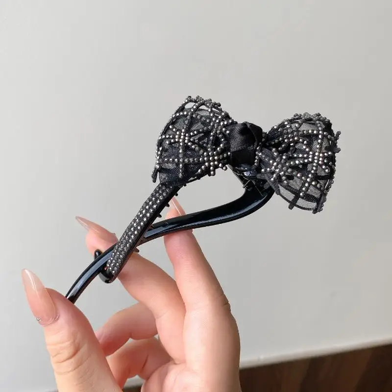 1 Stück Acryl-Haarklammer mit Blumenmuster, Modisches Damen-Haaraccessoire, Luxuriöse Haarspange, Elegante Haarklammer für den Hinterkopf – Detail 5