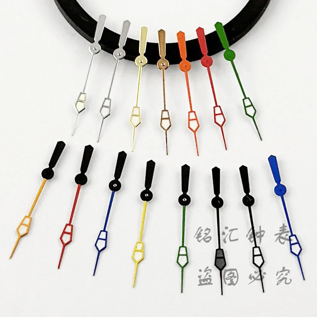 NH35 12.5MM Silver Gold Black Red Orange Green Blue Hands  Luminous Watches Needles Fit NH35A 4R35 Movement Replacement Parts