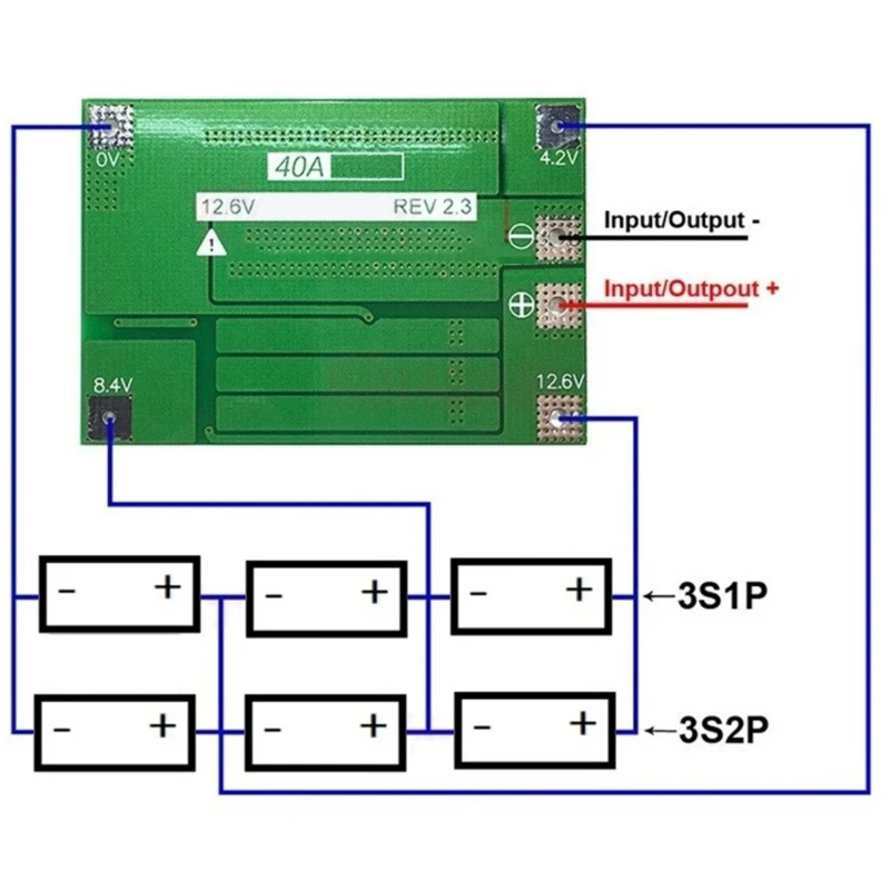 12V 7Ah Storage Box 3X7 18650 Holder 3S 40A with Welding Nickel Container Case For DIY Pack Sprayers