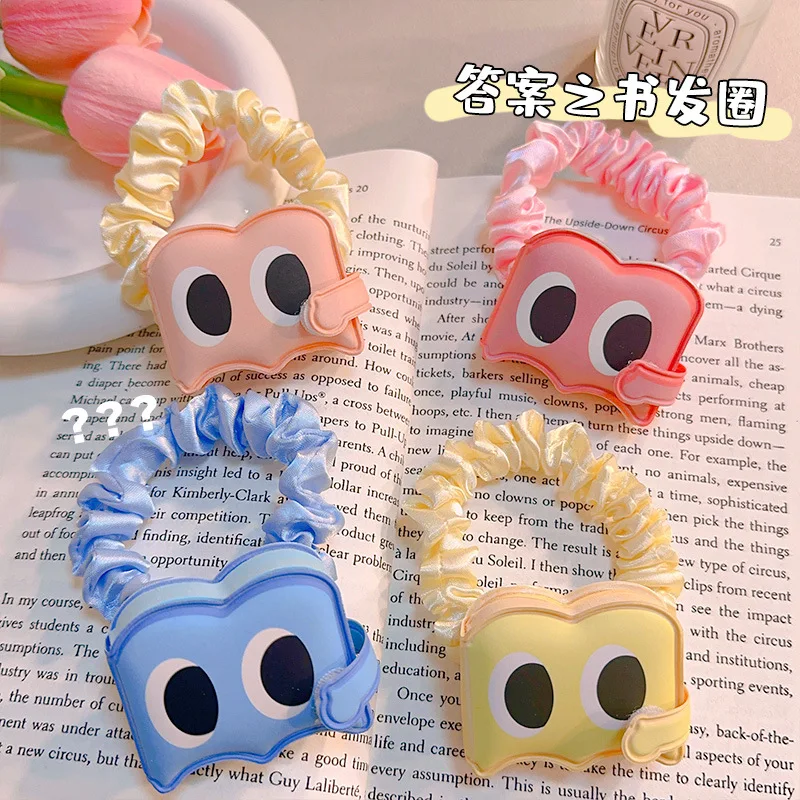 New Novelty Funny Book Of Answers Hair Bands Cute Creative Mini Food Book Hair Bands Decorative Accessories Girls Gifts