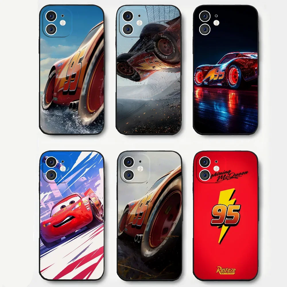 

L-Lightning Mc-MCQueenS Phone Case Silicone Soft For IPhone 16 15 14 13 12 11 Plus Pro Max Plus