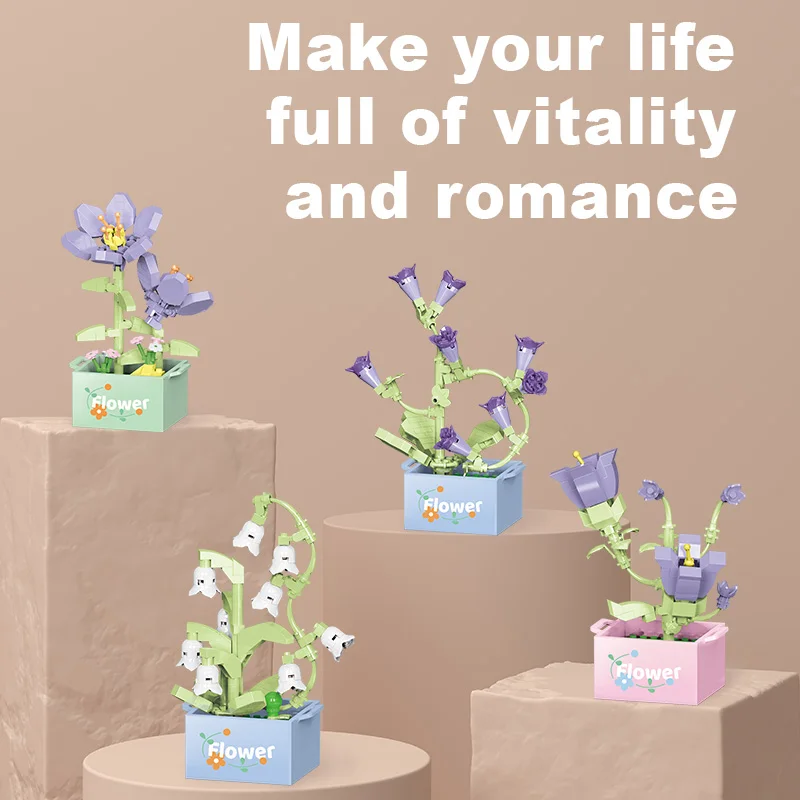 

Детская игрушка-головоломка, подсолнечник, роза, микро частица, строительный блок, набор для сборки, подарочная коробка, подарок для детского сада