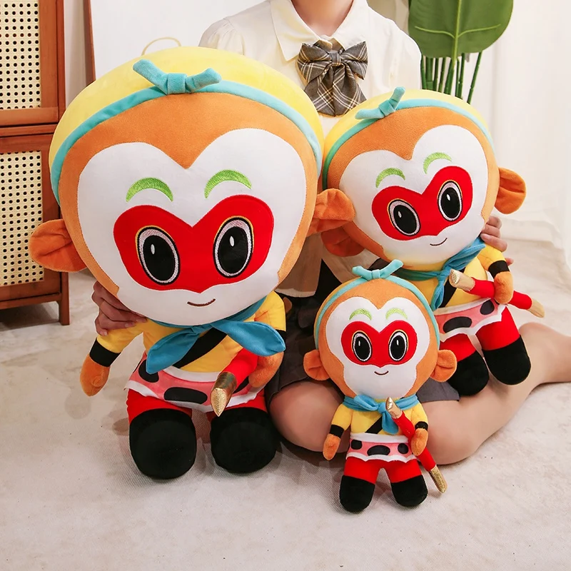 30/50/70cm Hot Sale Chinese Fairy Game Sun Wukong Plush Doll Cartoon Monkey King Animal Plush Toy Fun Doll Gift For Boyfriend