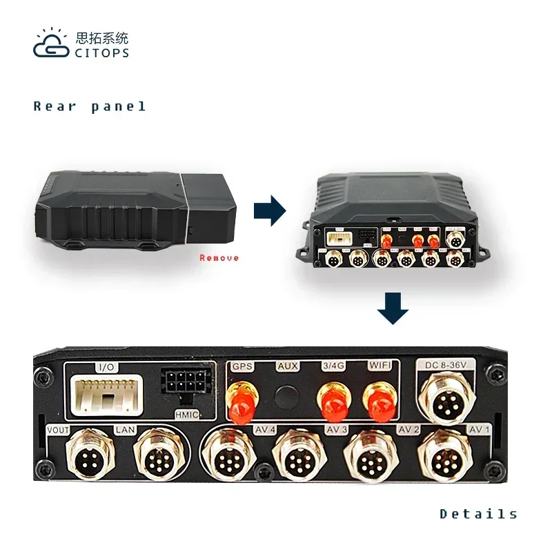 8ch 5g Wifi 4g 1080p Camera Car Fleet Management Mdvr Fuel Monitoring Truck Mobile Mdvr 4