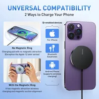 15W Magnetic Wireless Chargers for iPhone 15 Qi Wireless Charger Fast Charging Pad for iPhone 13 12 Mini Phone Charger