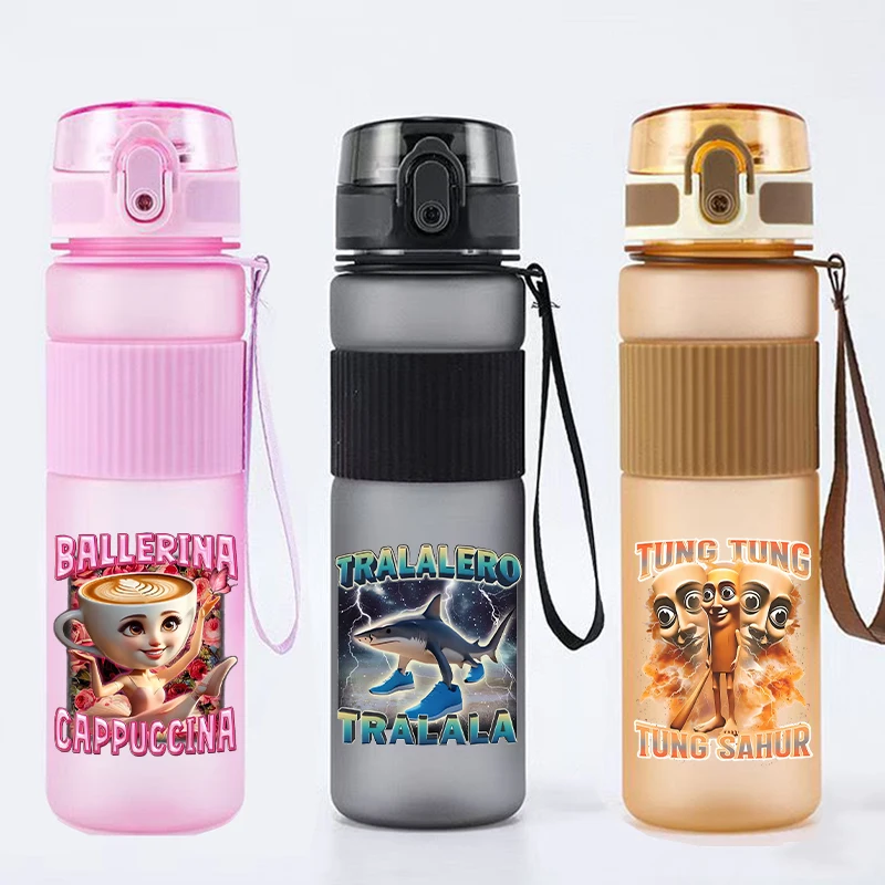 

Итальянская бутылка для воды Brainrot с соломой Tralalero Tralala Tung Sahur, бутылки для воды для мальчиков, спортивные бутылки для воды на открытом воздухе