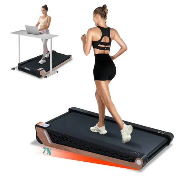 

8 ° Беговая дорожка с наклоном Walking Pad — портативная беговая дорожка под столом, емкостью 2,55 л.с., 220 фунтов, светодиодный дисплей