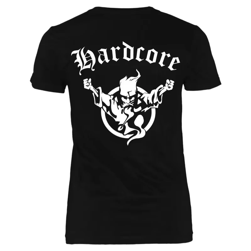 العلامة التجارية العصرية كبيرة قصيرة الأكمام تي شيرت زهرة قصيرة الأكمام المتشددين دامن جرلي تي شيرت Hardstyle Gabber RTC Musik Techno #2