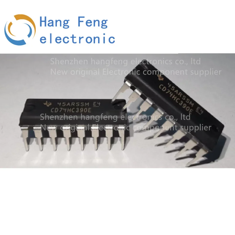 5PCS CD74HC390E CD74HC390E CD74HC390 Mark 74HC390 DIP16 Dual Four-Digit Decimal Counter New original