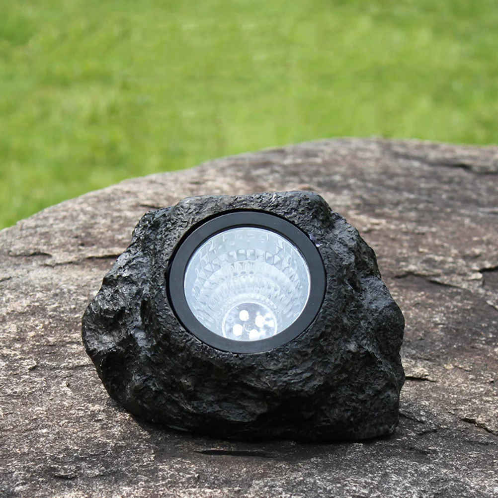 

Solar Stone Spotlight LED Waterproof Outdoor Garden Lawn Wall Lamp High Brightness White Light Wall Lamp