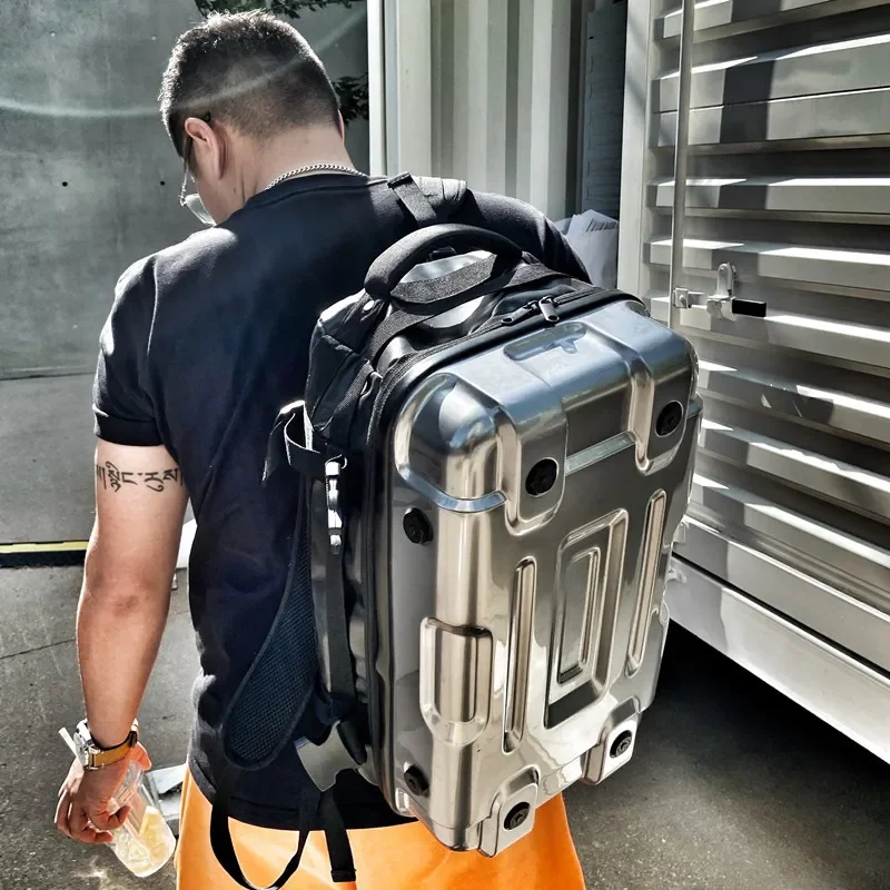 

Fashion Backpack Men's Travel Computer Backpack Trend ins Lightweight Large Capacity Fitness Cycling Locomotive Backpack