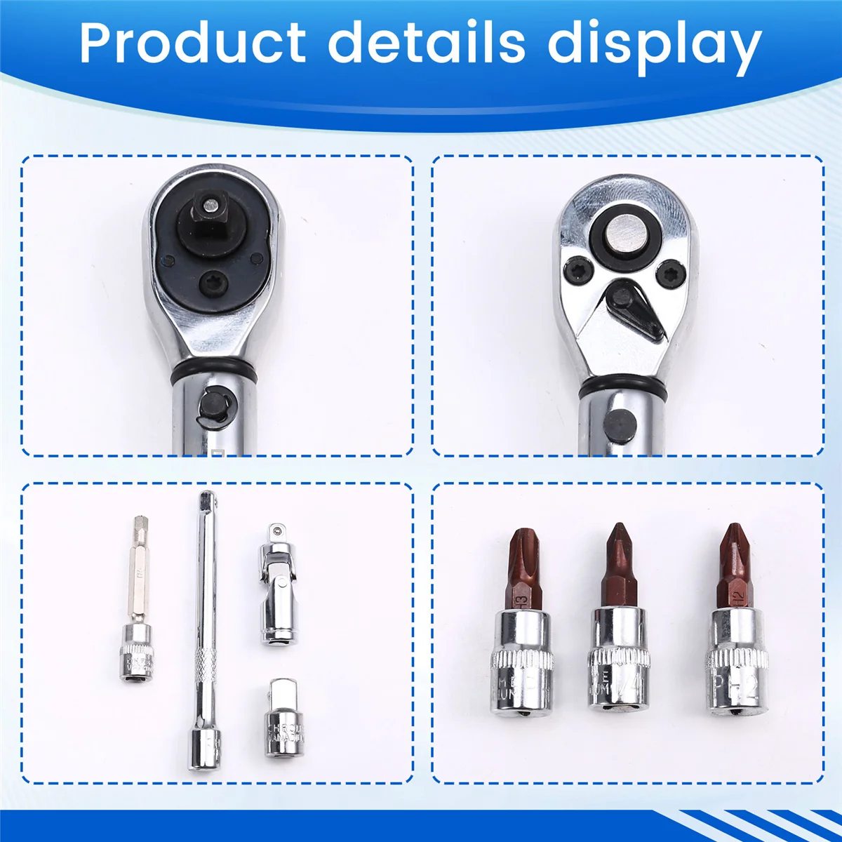 

【Hot&Price】21Pcs Torque Wrench Set 1/4 Inch Bike Torque Wrench Socket Spanner Set Cycling Tool Bicycle Repair Kit