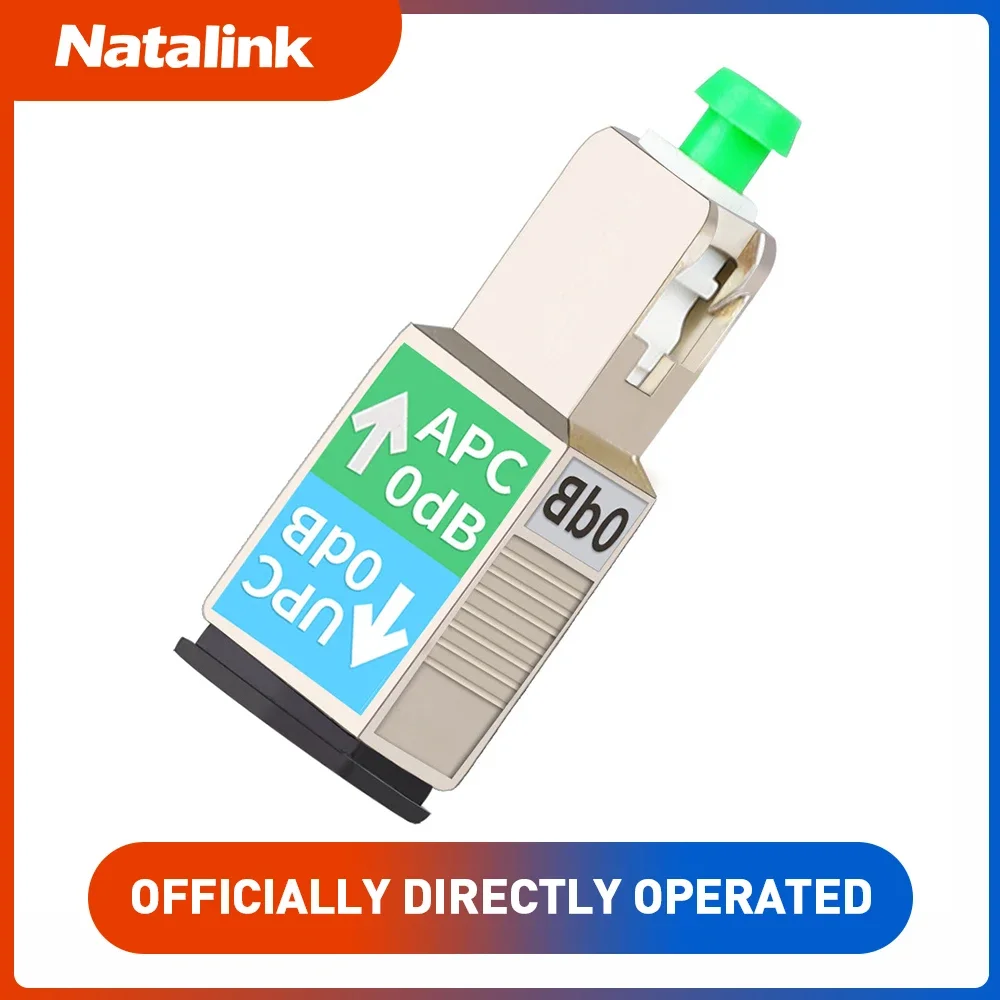 Natalink SC/APC male to SC/UPC Female Fiber Optic Adapter Single Mode Hybrid Optical Connector Coupler FTTH Red Light Pen Jumper