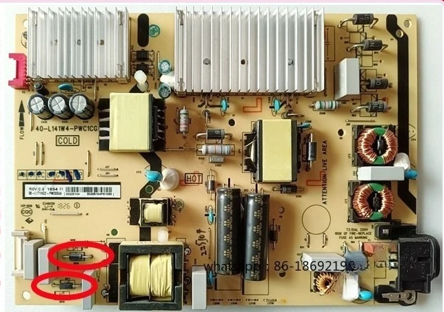 

65P5 65P6 65L2 65A860U Плата питания 40-L141W4/H4-PWC1CG Точечные прямые волосы