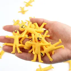 10pc Funny Smiley Yellow Man Children Toys Wedding Gifts For Guests Party Favors Kids Child Birthday Party Gifts Toys SN4097