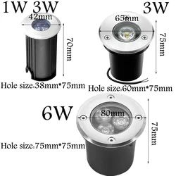 IP67 3W 6W 10W 14W Waterproof LED Underground Light Outdoor Ground Garden Path Floor Buried Yard Spot Landscape AC85-265V DC12V
