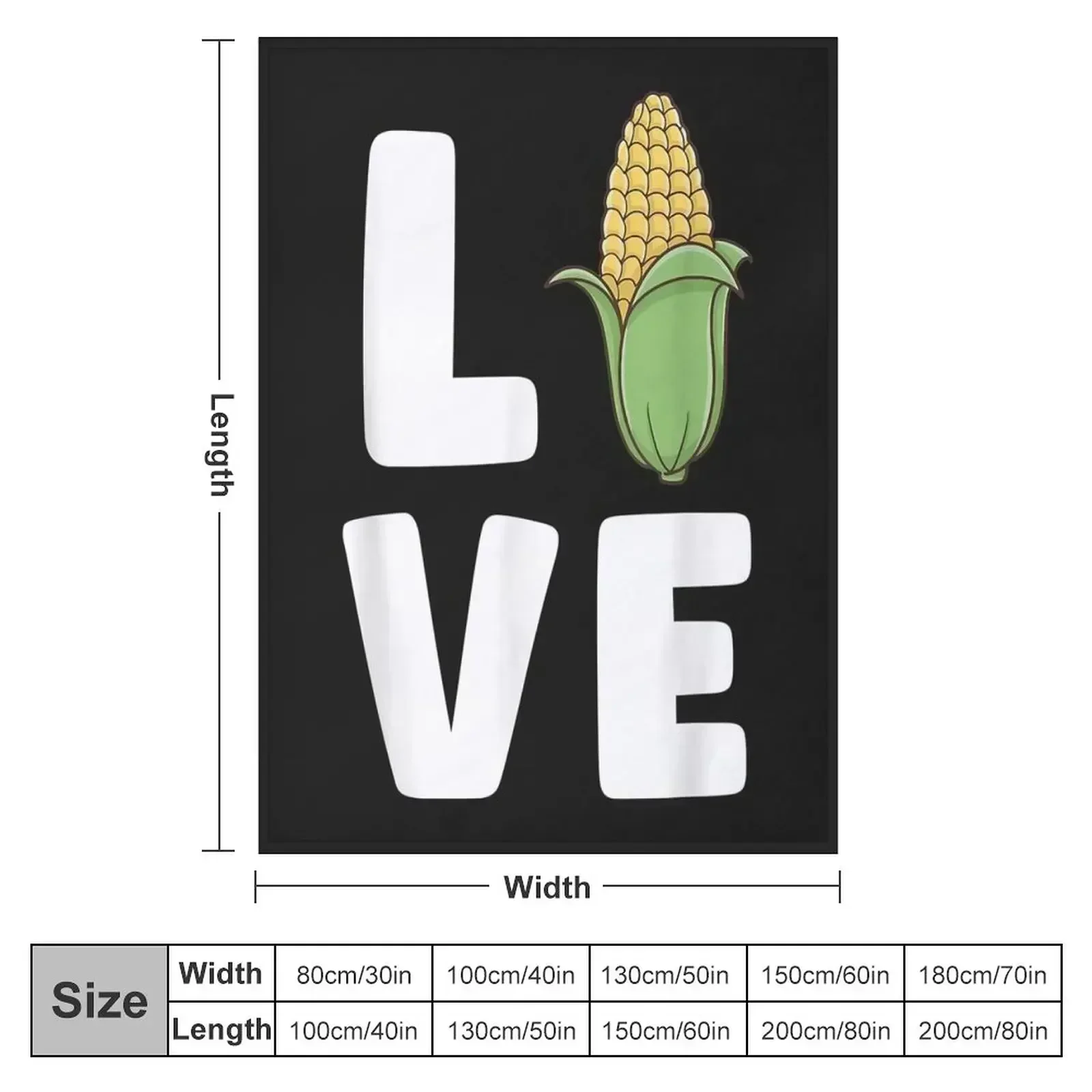 Funny Corn Love Farmer Farming Corn Lover Summer Throw Blanket Beautifuls Hairy Bed linens Stuffeds Sofa Blankets