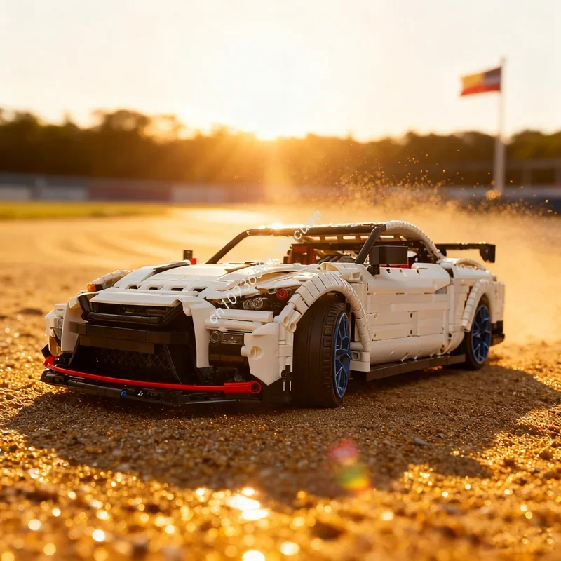 3303개 MOC 닛산 GT R 테크니컬 모델 블록 조립 DIY 아이디어 장난감 교육용 브릭 크리스마스 선물 어린이 생일 선물