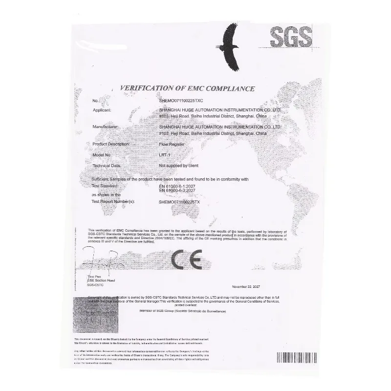 DN50 مقياس تدفق توربينات الغاز من النوع المتكامل دعم OEM مخصص لمتوسطة الهواء