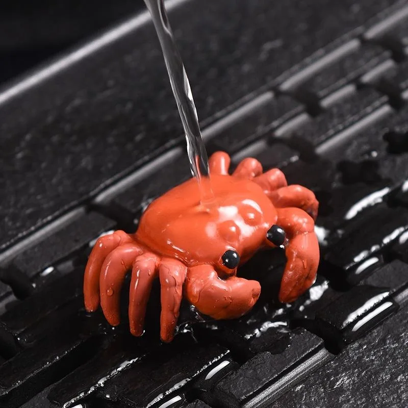 Farbwechselnder Krabben-Teehaustier-Ornament, Teeservice-Dekoration, Teetisch-Schmuckstück, Teekunst-Miniatur