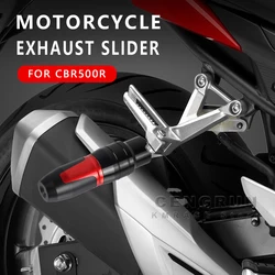 Exhaust Slider Aluminum Falling Protection for Honda CBR500R 2024 CBR 500R 500 R Accessories 2013-2023 2022 2021 Crash Protector