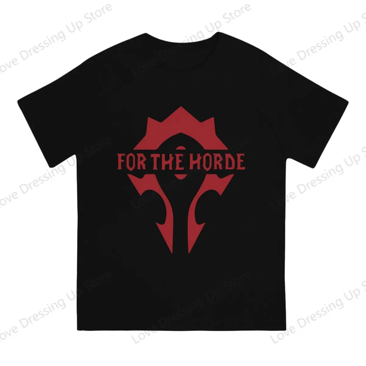 World of Warcraft WOW Game For the Horde القطن الخالص الطباعة الرجال التي شيرت قصيرة الأكمام بلايز محب رائجة البيع القمم #1