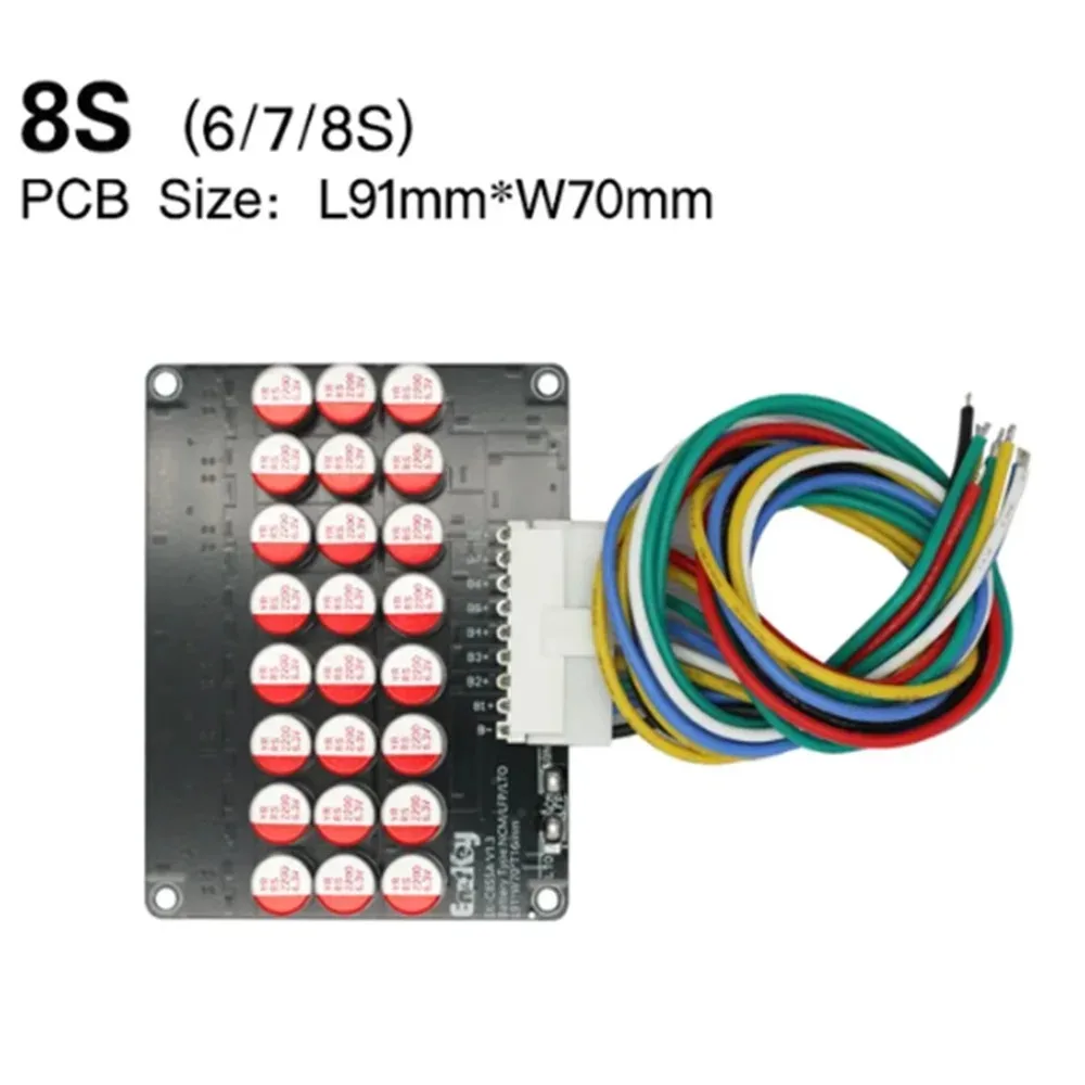 6S - 8S 5A 7S Active Balancer Optional acrylic case Cells Balancer Lipo LTO Battery Energy Capacitor Lithium Pack Lifepo4