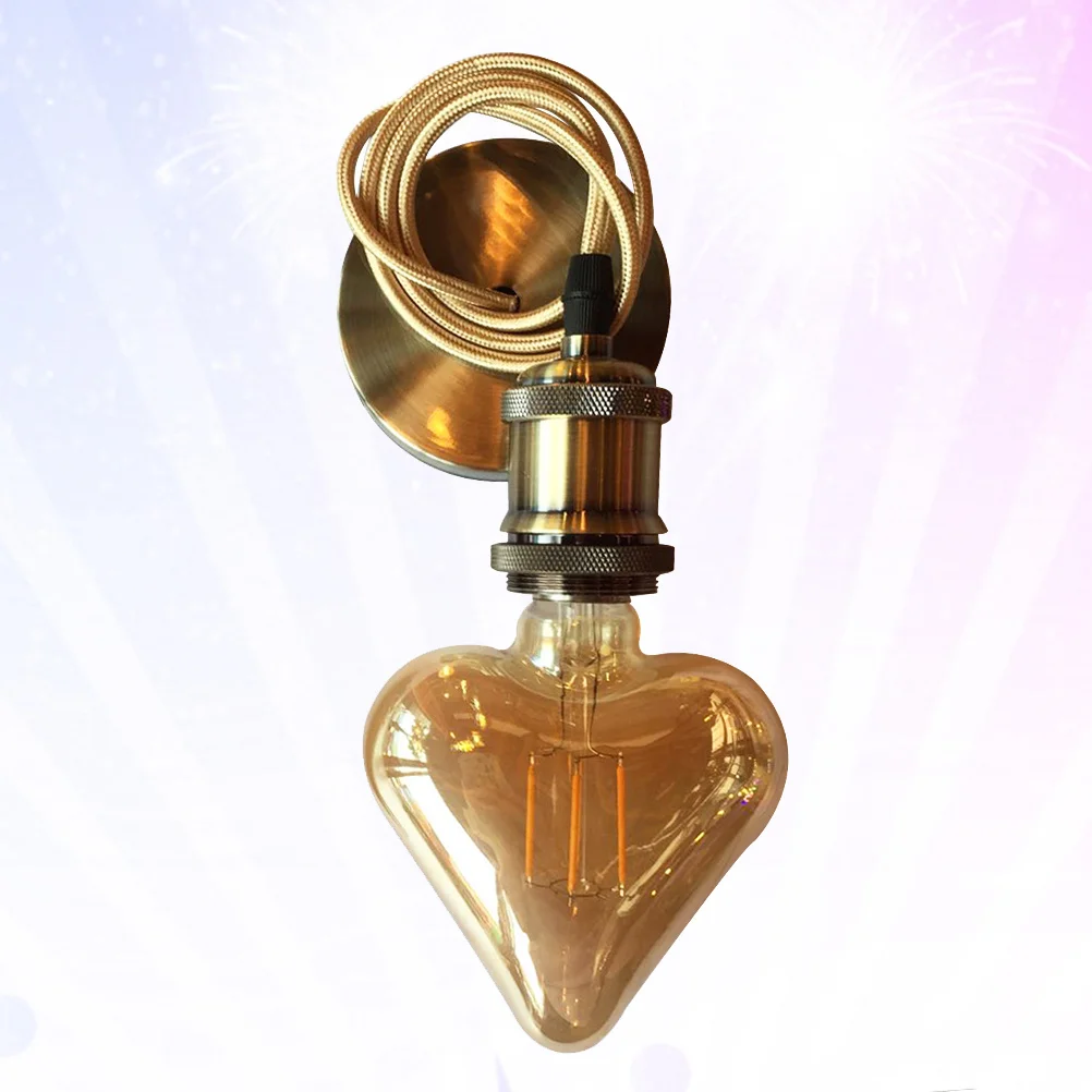 

E27 Edison Incandescent Bulb 220V Retro Heart Shape Pentagram Tungsten Filament Light Warm White for Home Restaurant Coffee