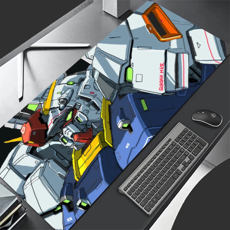 

Gaming Mouse Pad Mechanical Warrior Gundam Mk II Gamer Computer Accessories Table Mat Mousepad Company Desk mat PC big Mousepad