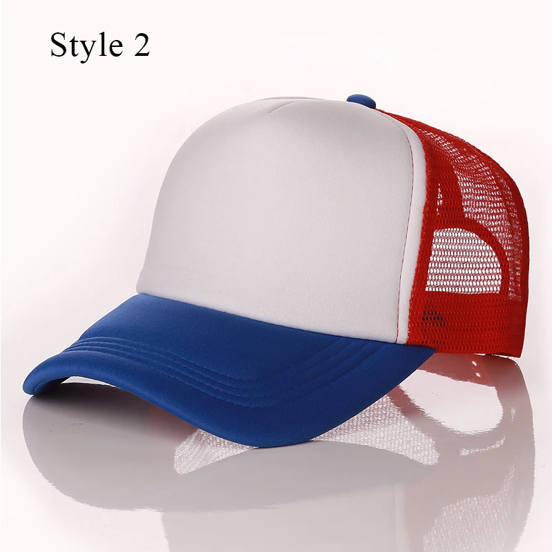 Gorra de béisbol con visera para niño y niña, gorro informal con Cierre trasero, malla, estilo Hip Hop, 2023